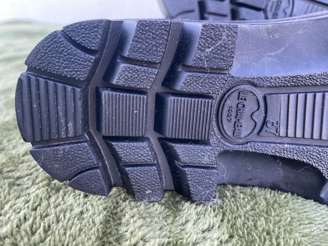 ほぼ未使用　レディース　レイン　ラバーブーツLE CHAMEAU ３7