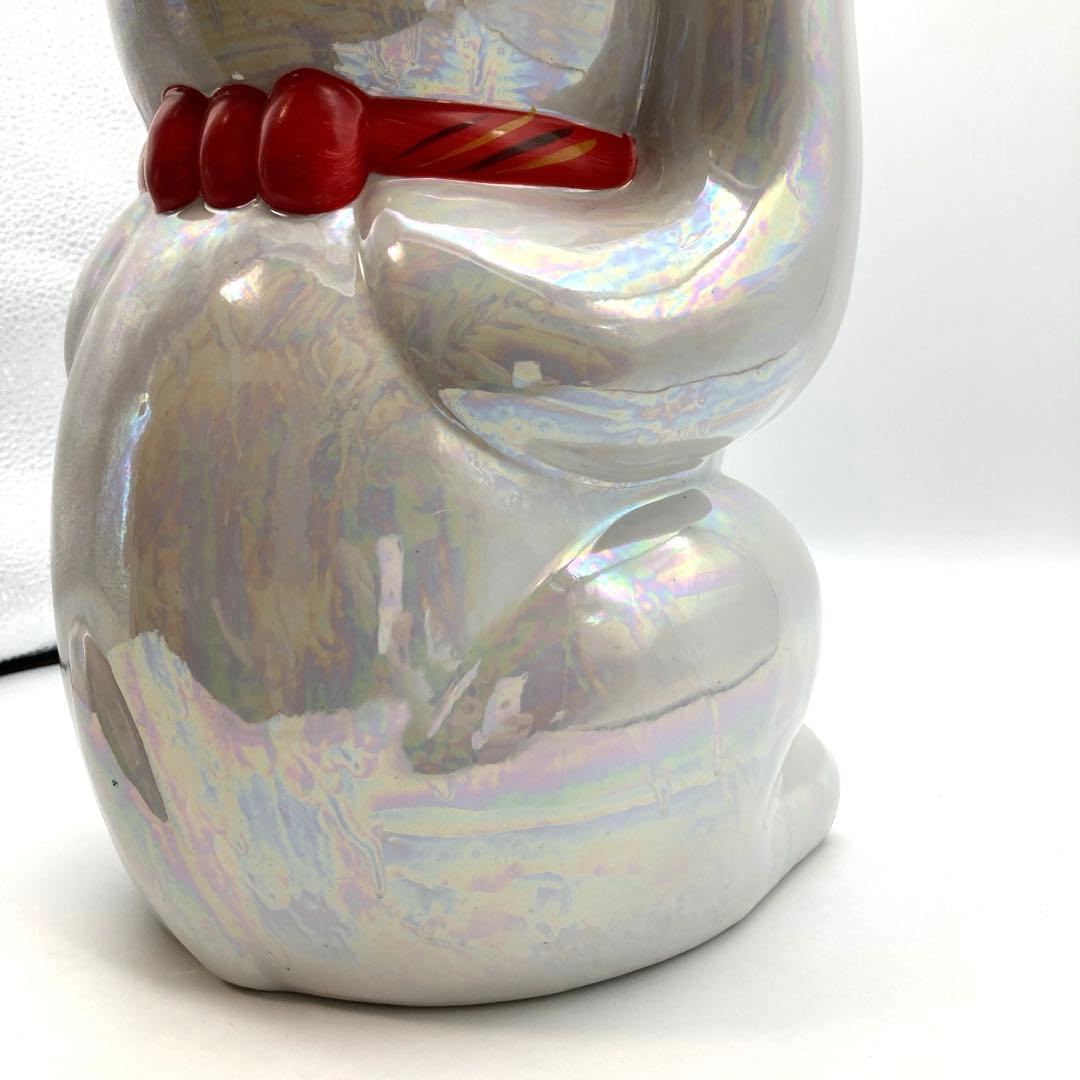 招き猫 貯金箱 右手招き 千客萬来 開運招福 特大 40cm レトロ キラキラ