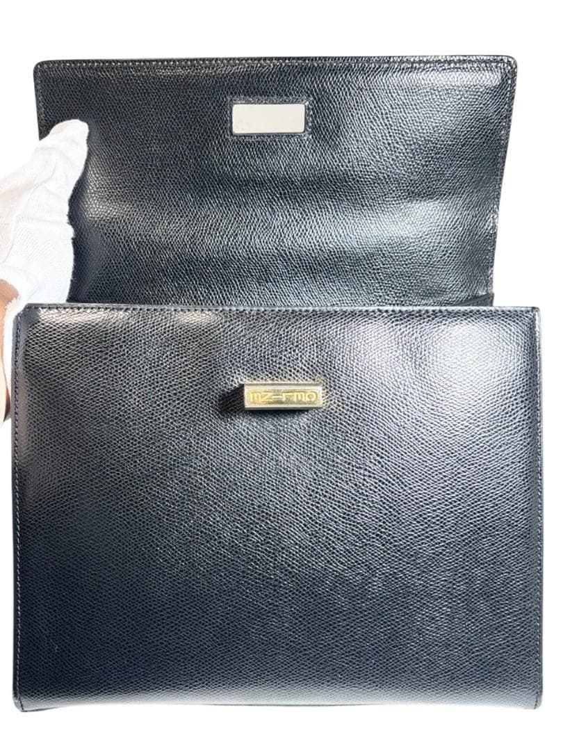 セリーヌ ヴィンテージ ターンロック 2WAY ハンドバッグ ゴールド ブラック