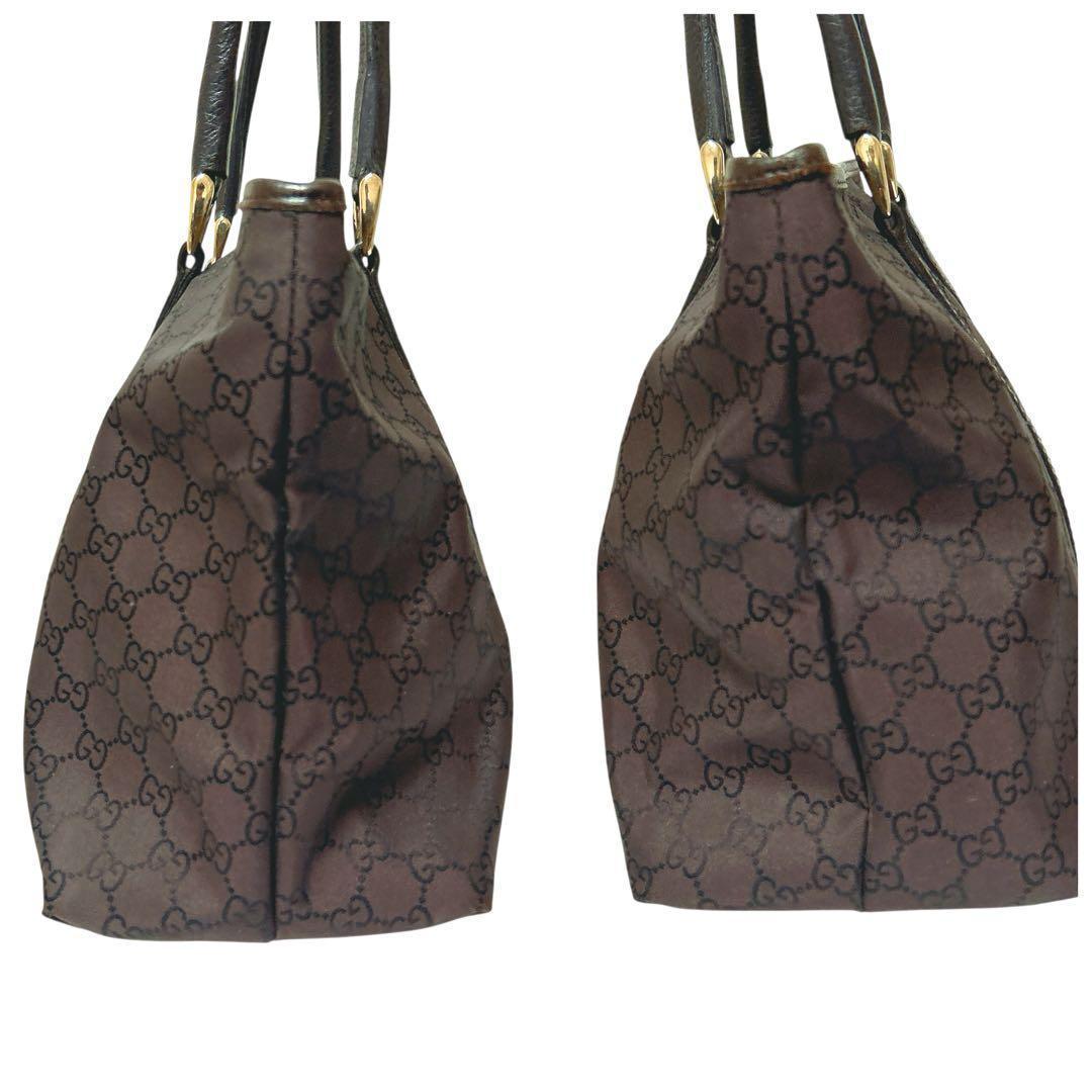 GUCCI GGキャンバス ショルダーバッグ ロゴ 総柄 美品