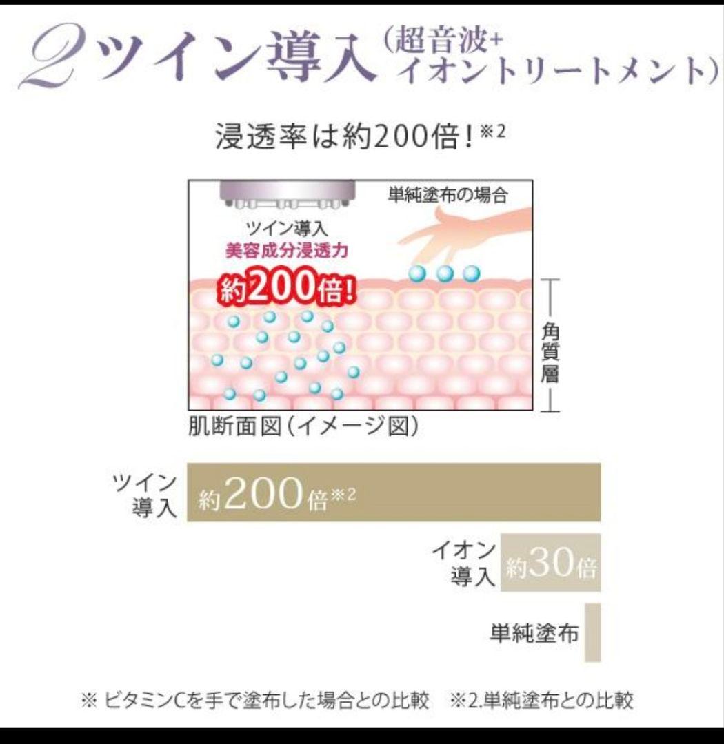 【未使用】エビス化粧品(EBiS) 超音波美顔器 ツインエレナイザープレミアム