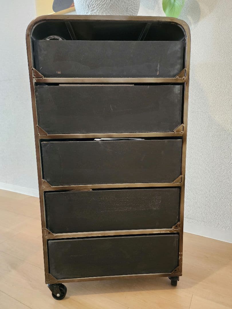 【限定出品】スチールチェスト　アメリカンヴィンテージ　5段　完成品