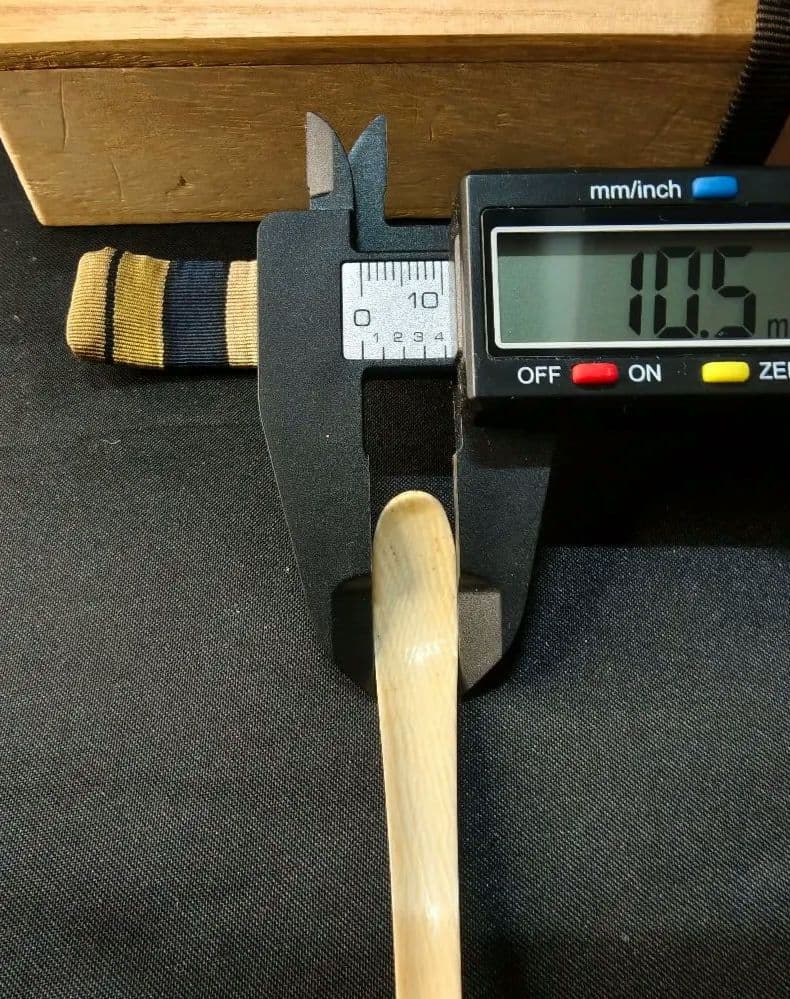 茶道具 高級自然材茶杓 桐箱西陣織袋 縞模様 裏千家 旧家蔵出美品 時代物 骨董