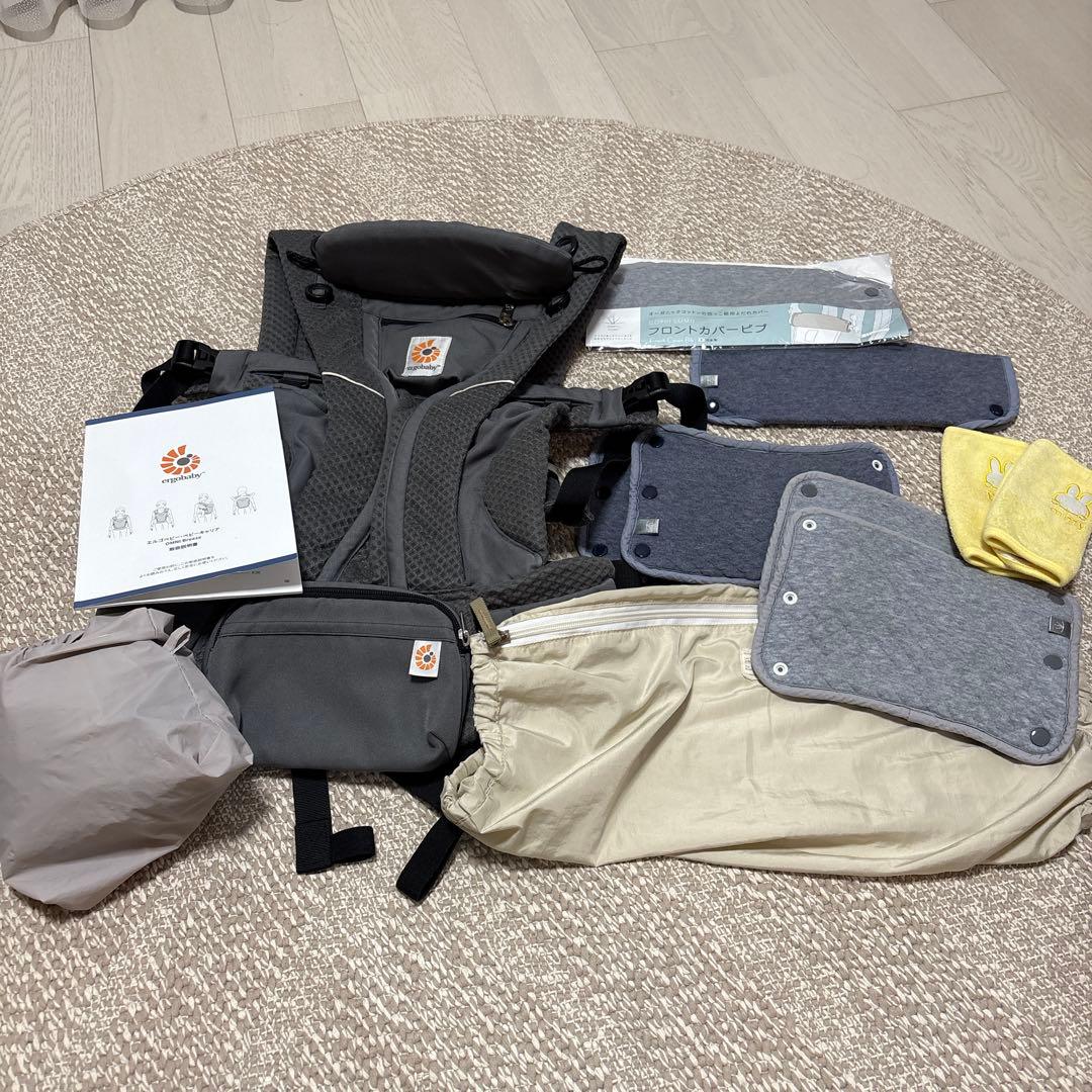 美品　エルゴベビー　ベビーキャリア　オムニブリーズ グラファトグレー