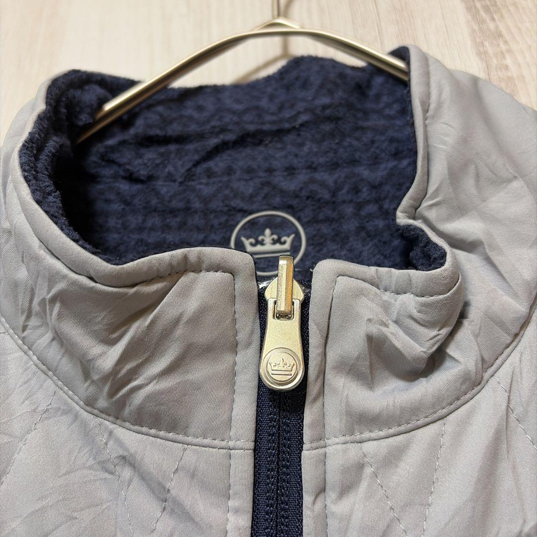 【極美品】PETER MILLAR リバーシブル フリースベスト L 高級ウェア