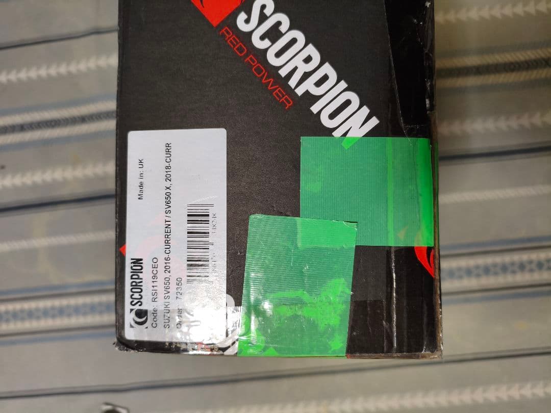 セルケトテーパー スリップオンマフラー　SV650　年式：16-21