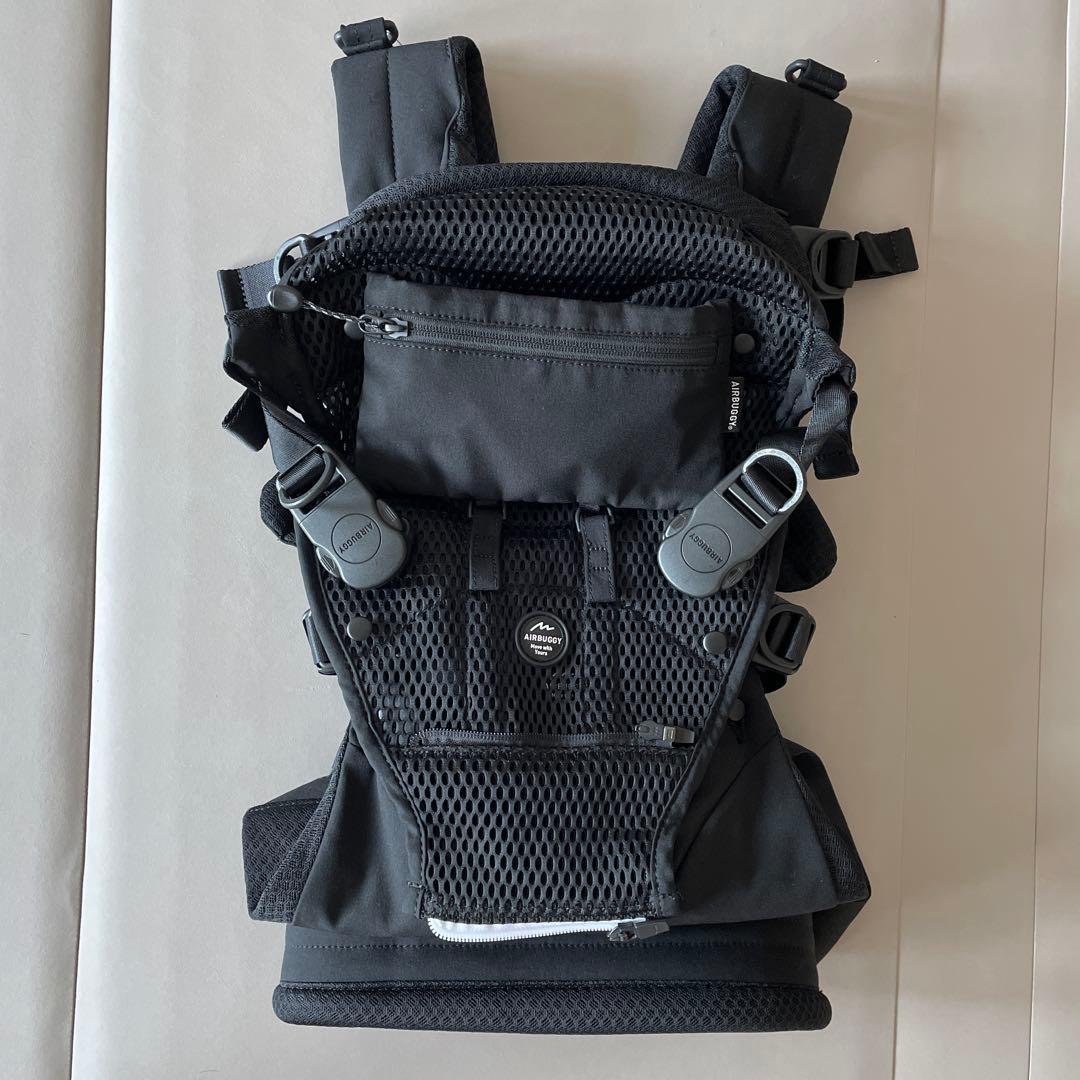 AIRBUGGY エアバギーブラック 抱っこひも メッシュ素材