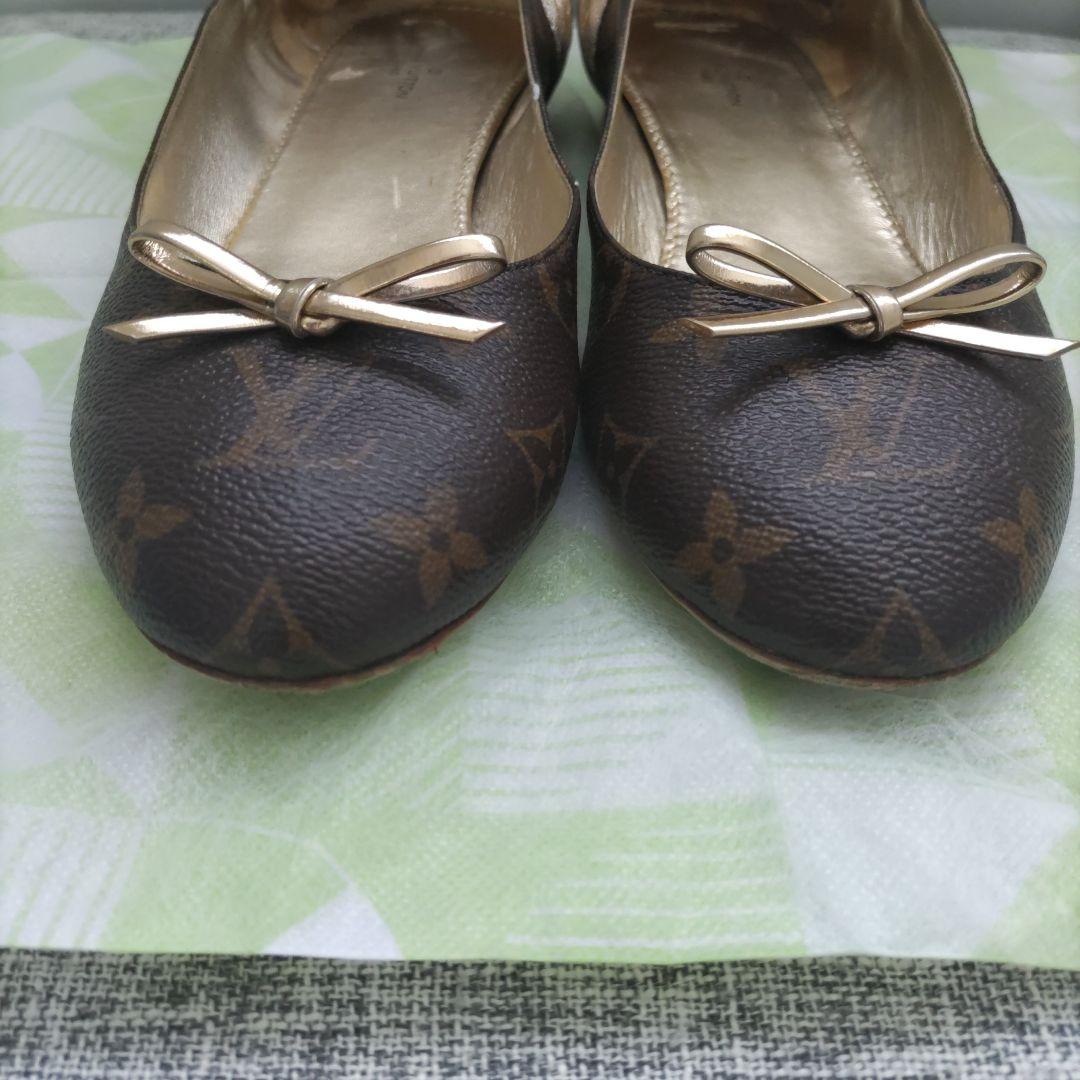 【TSN】ルイヴィトン モノグラム バレエシューズ 38 1/2