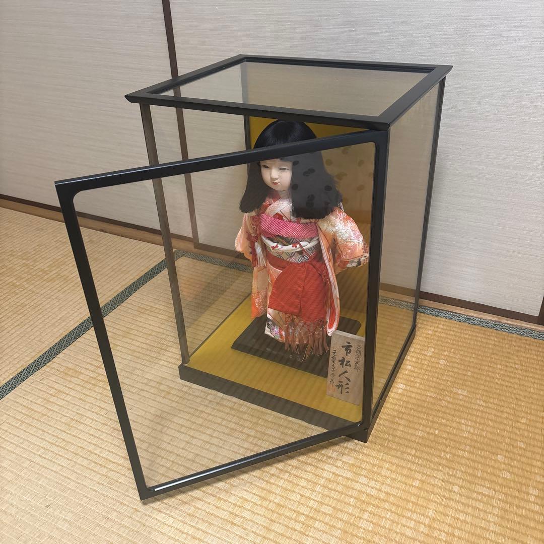 市松人形　元賀章介作　正絹京友禅