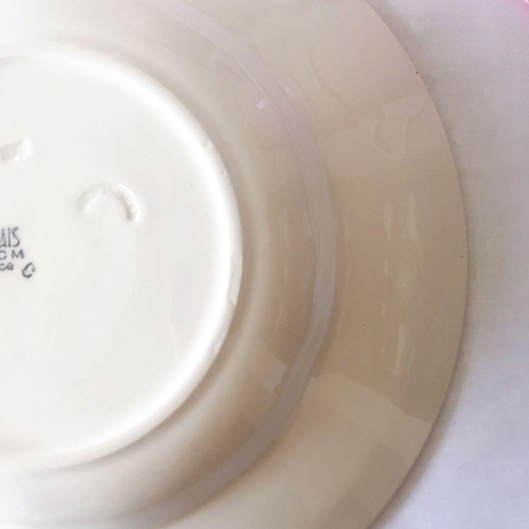 クレイユエモントロー HBCM スーププレート　A フランスアンティーク食器