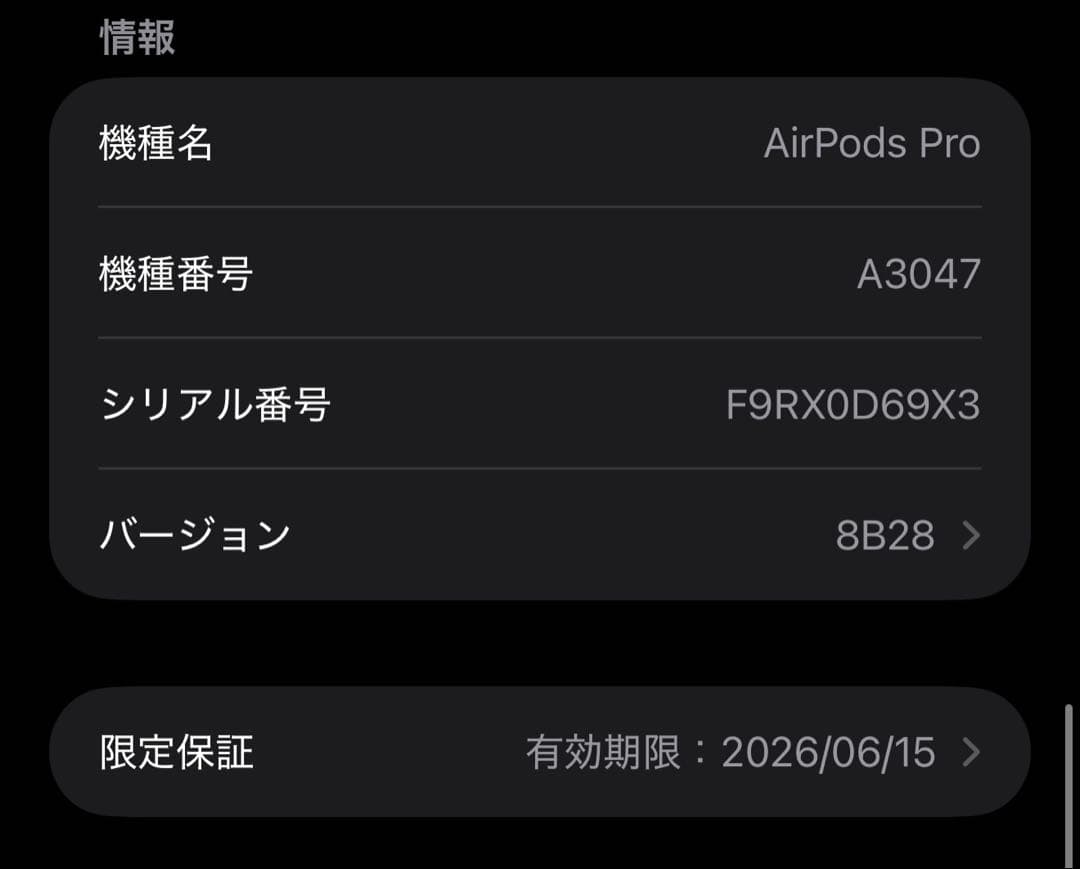 【限定保証品】Airpods pro 第2世代 type-C