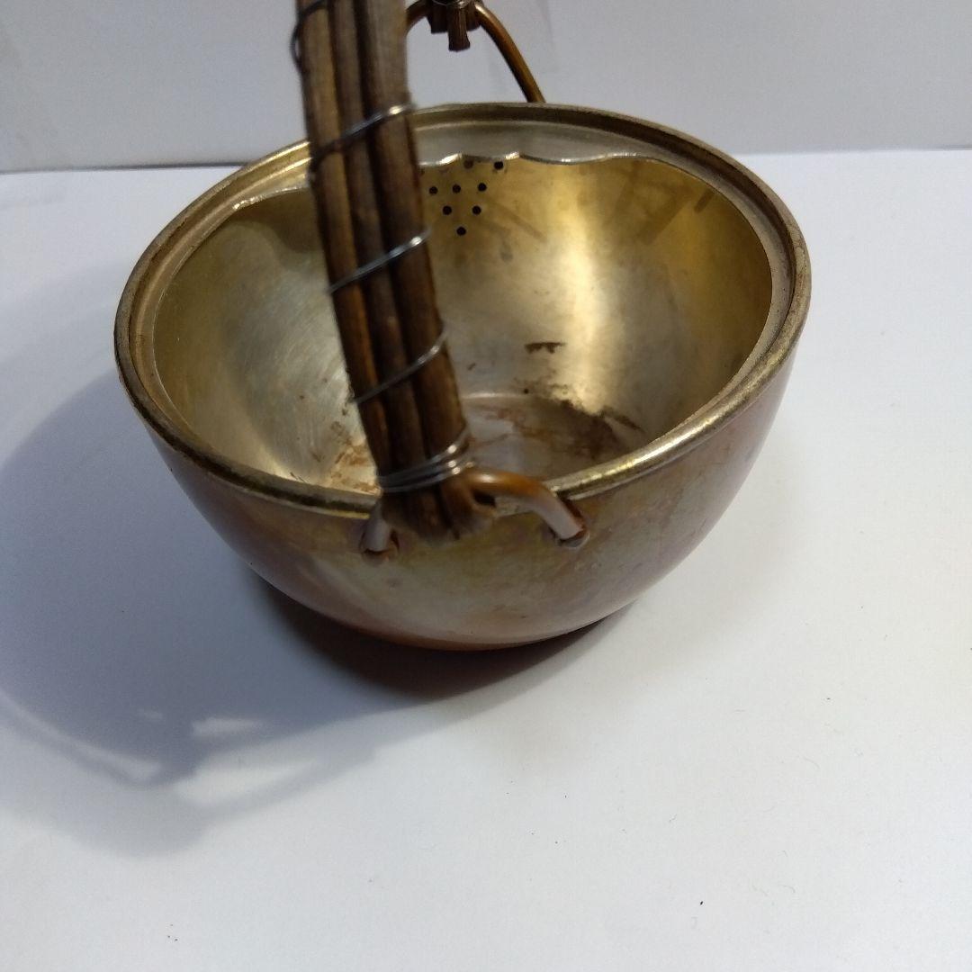 煎茶器　純銀摘付　須赤急須　京都　金谷五郎三郎　共箱　大正期頃