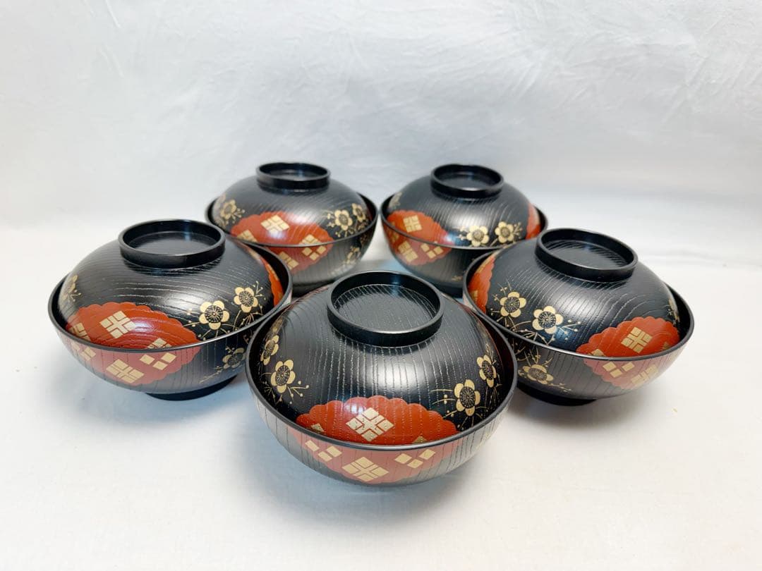 ほぼ未使用 懐石道具 四つ椀湯斗飯器 盃台煮物椀引盃箸洗 湯子杓子通盆セット元箱