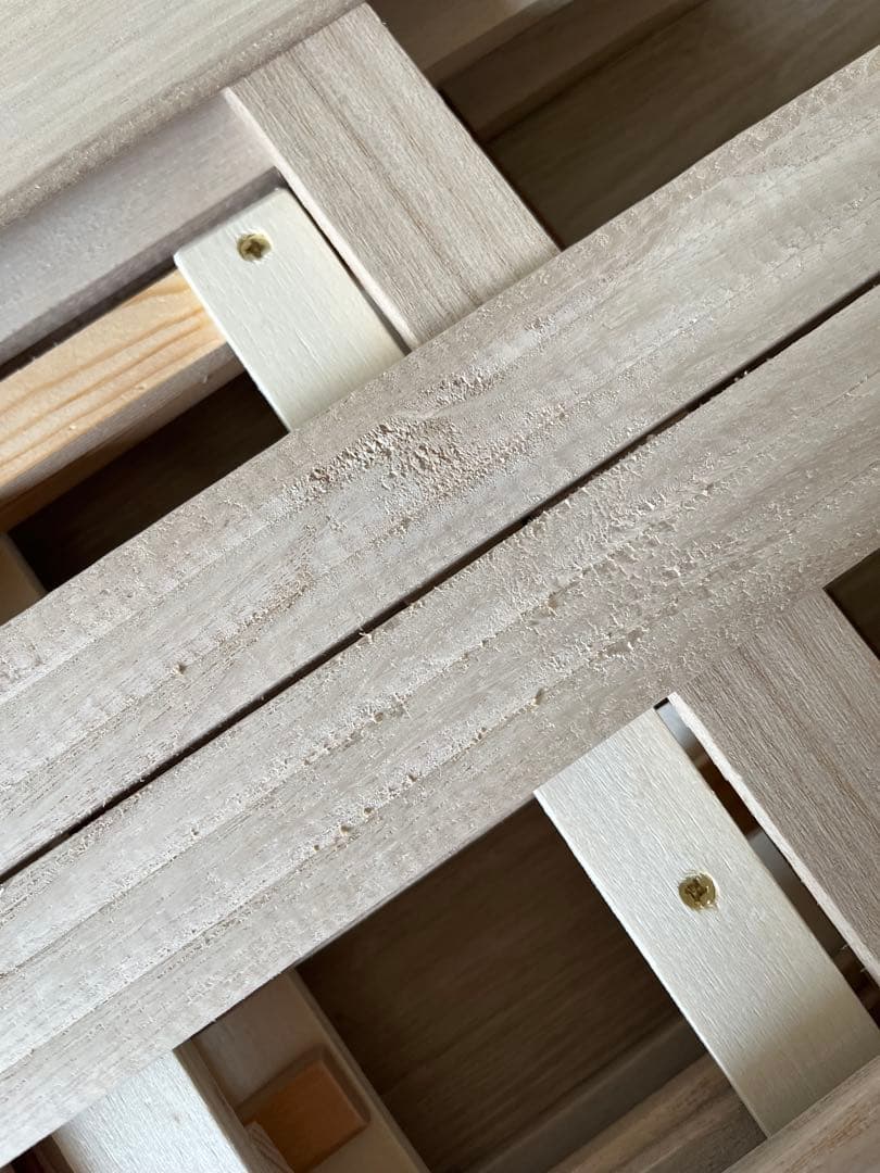 薄型軽量 桐すのこベッド 4つ折れ式