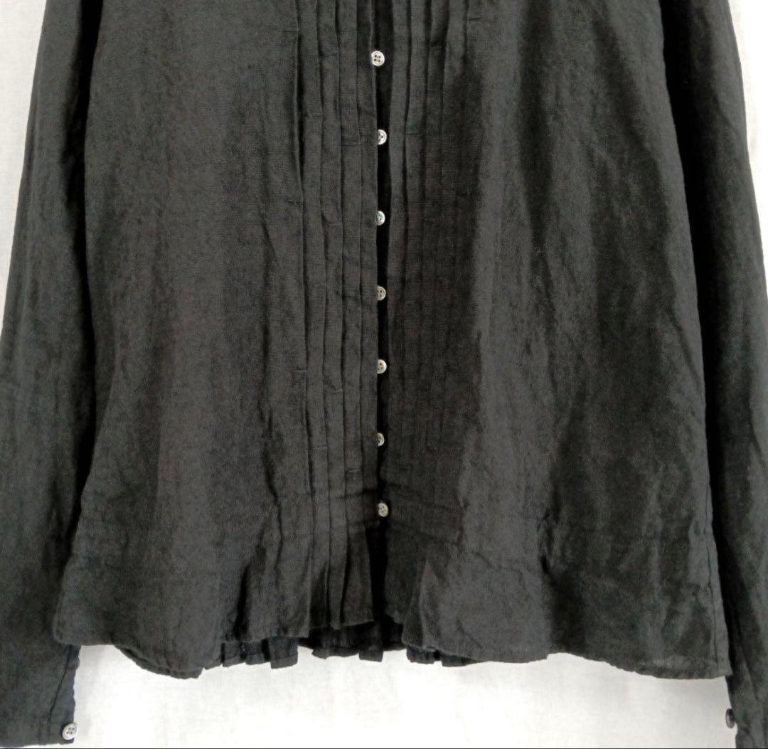 オールドマンズテーラーR&D.M.Co-リネンタックギャザーブラウスシャツ