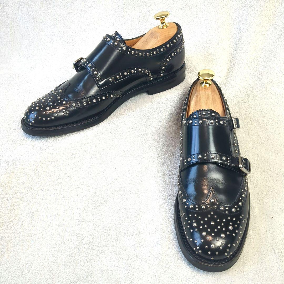 Church's チャーチ LANA MET レザー ブラック サイズ36