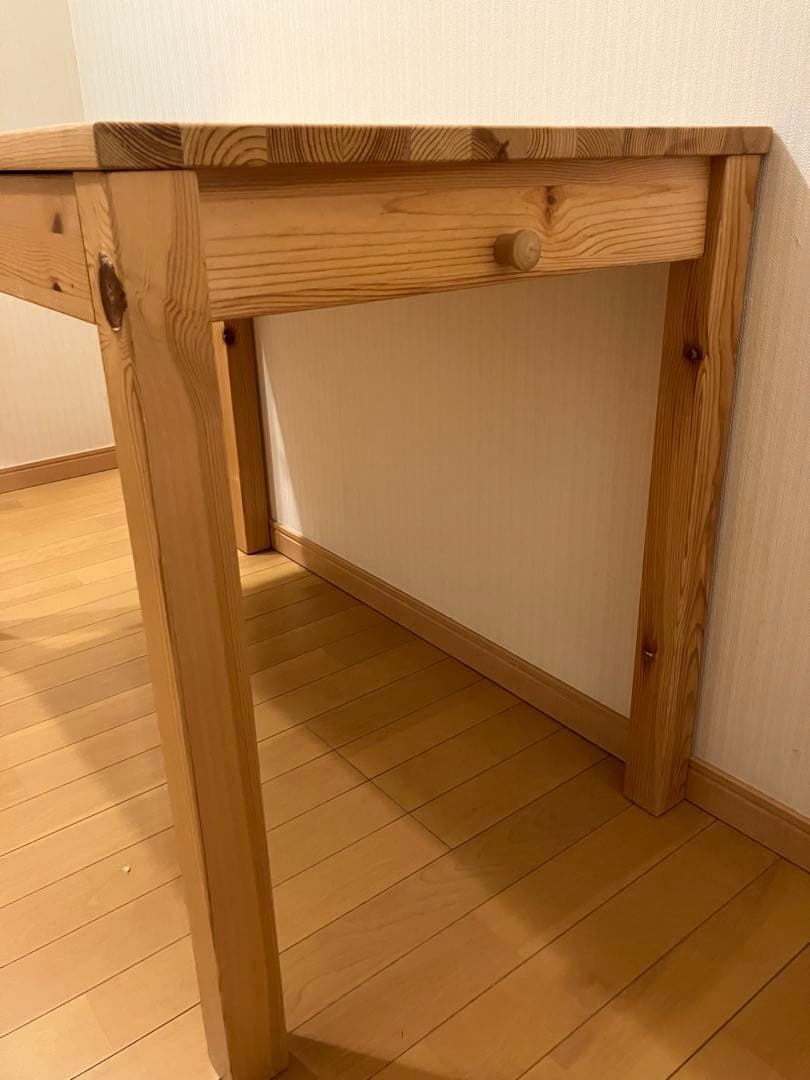 無印良品 学習机 パイン材 木製デスク 廃盤品