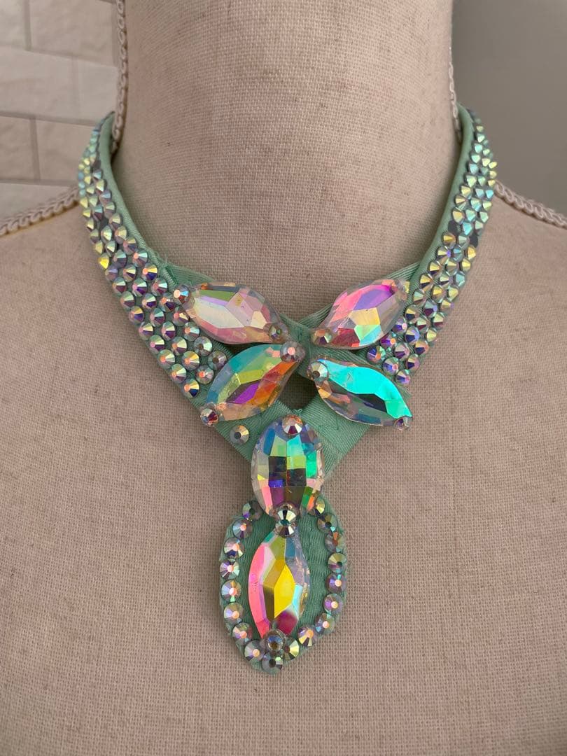 社交ダンス　スタンダードドレス⭐️ミントグリーンドレス