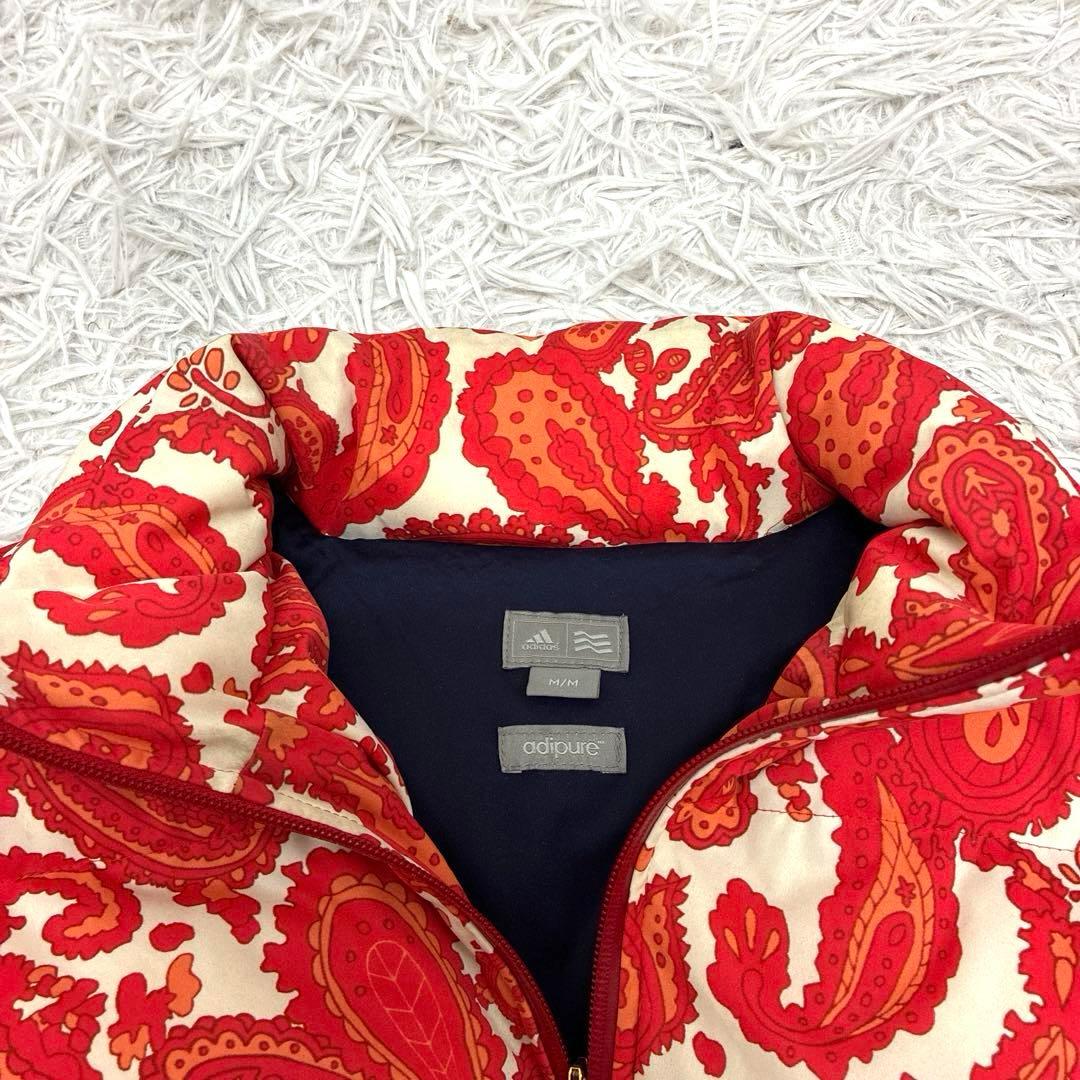 アディダス　adiqure ゴルフ　ペイズリー　ダウンジャケット　テーラーメイド