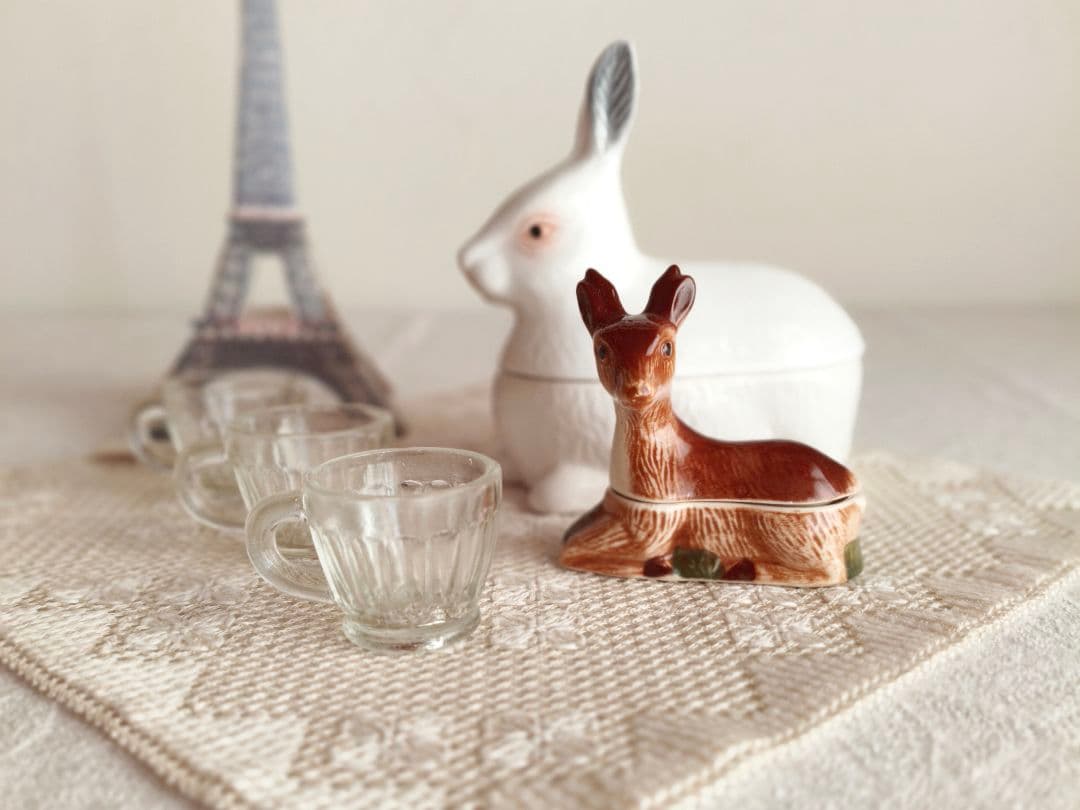 【まーちゃんさま】vintage pot ୨୧ 小鹿さん miniテリーヌポット