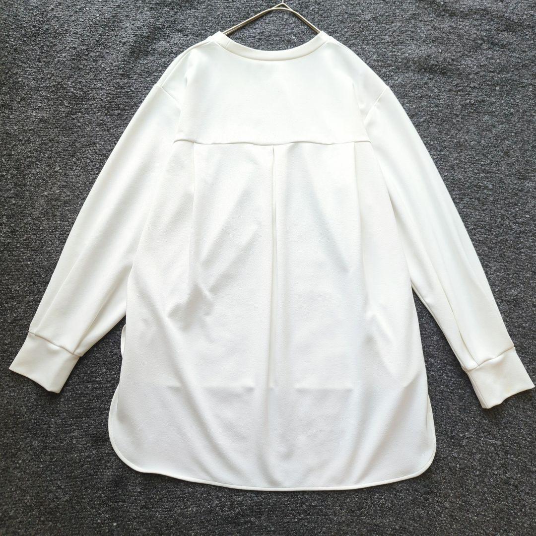 【美品】BEARDSLEY ビアズリー　Tブラウス FREEサイズ　ホワイト