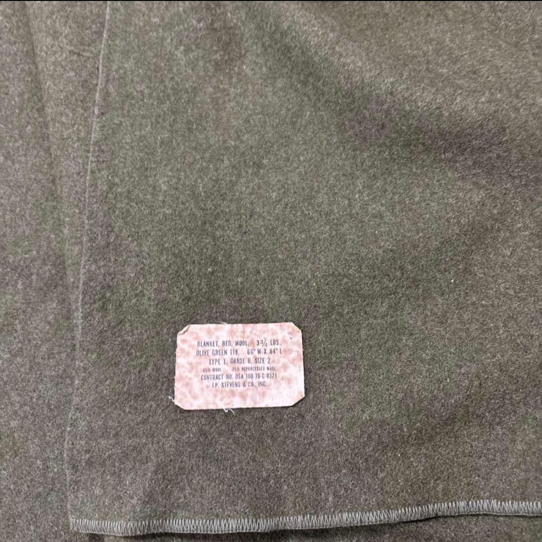 70s デッドストック　米軍実物　ウールブランケット　WOOL BLANKET