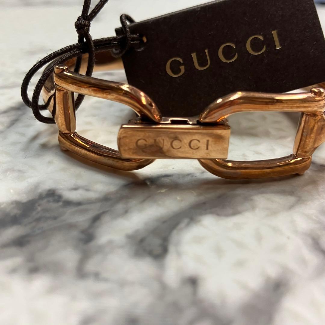 G*中様 GUCCI グッチ ピンクシェル QZ 1500L 腕時計　【12d4