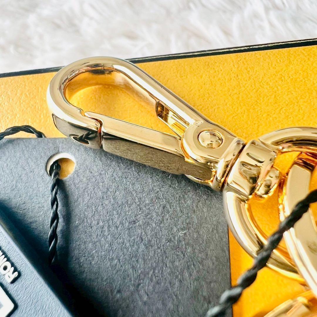 未使用級✨フェンディ　キーホルダー　FFロゴ　鍵　キー　サークル　ラインストーン