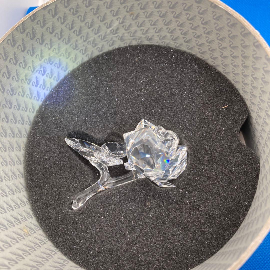 SWAROVSKI スワロフスキー　クリスタルローズ 証明書付き　薔薇(384)