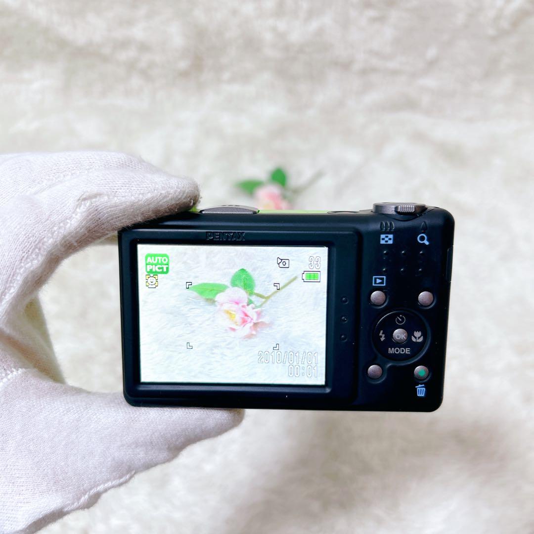 【可愛いコンデジ】PENTAX optio RZ10 ライムグリーン　動作確認済