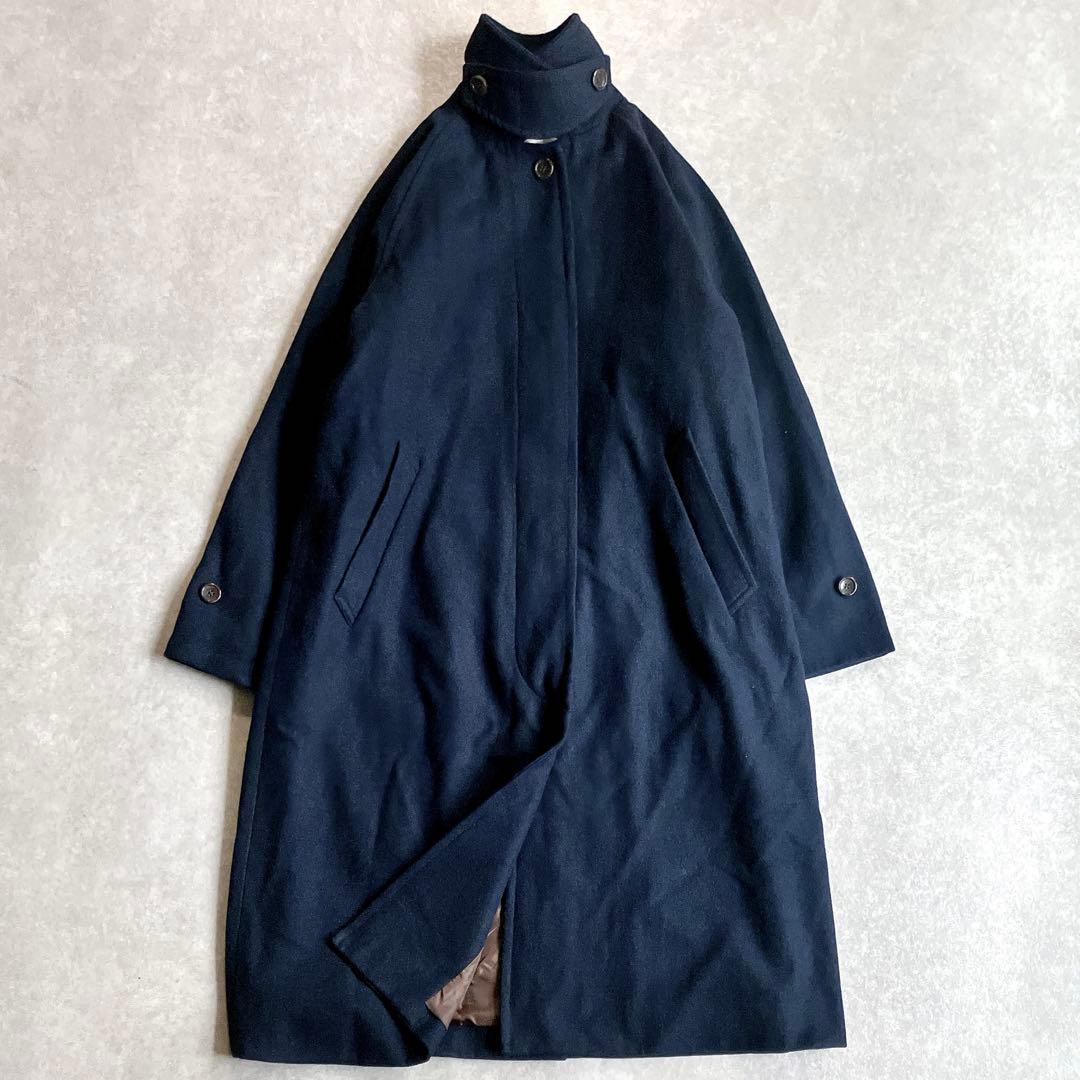 美品 マーマーマー MARcourt バルマカーンコート ステンカラー 2way