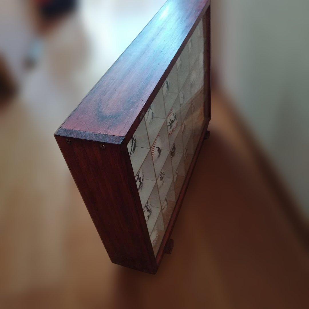 NPB選手サインボール24個セット+自家製アクリルボールケース