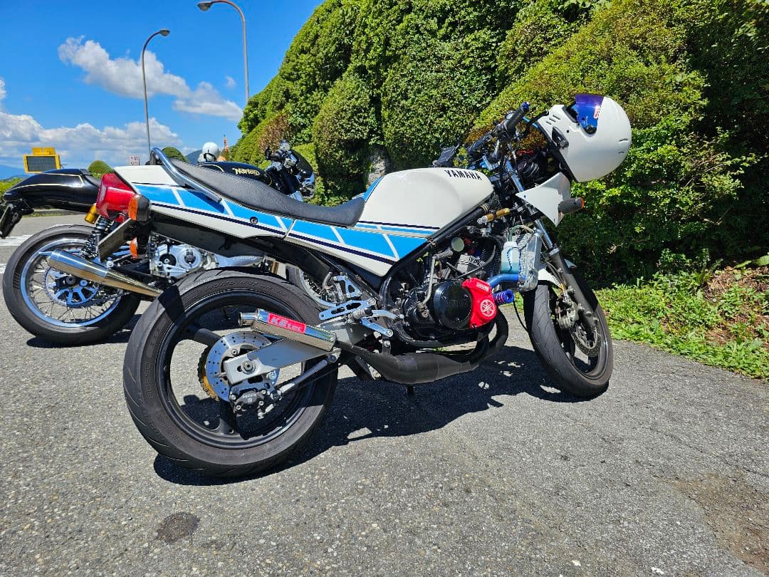 Yamaha バイク用マフラー ホワイト/ブルー