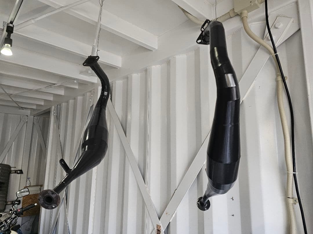 Yamaha バイク用マフラー ホワイト/ブルー