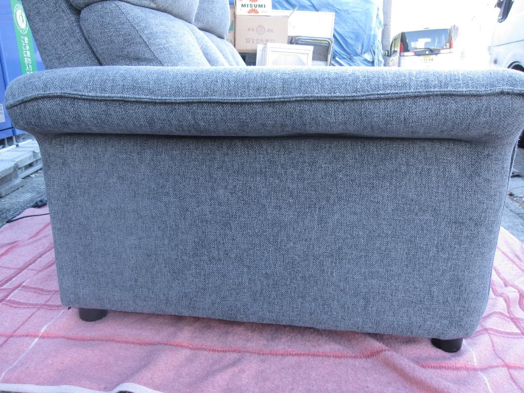 名古屋市等送料無料★ニトリ 2人掛け電動布張りリクライニングソファ Nピュール