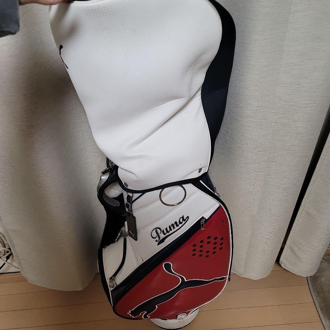 Puma キャディバッグ ホワイト/レッド