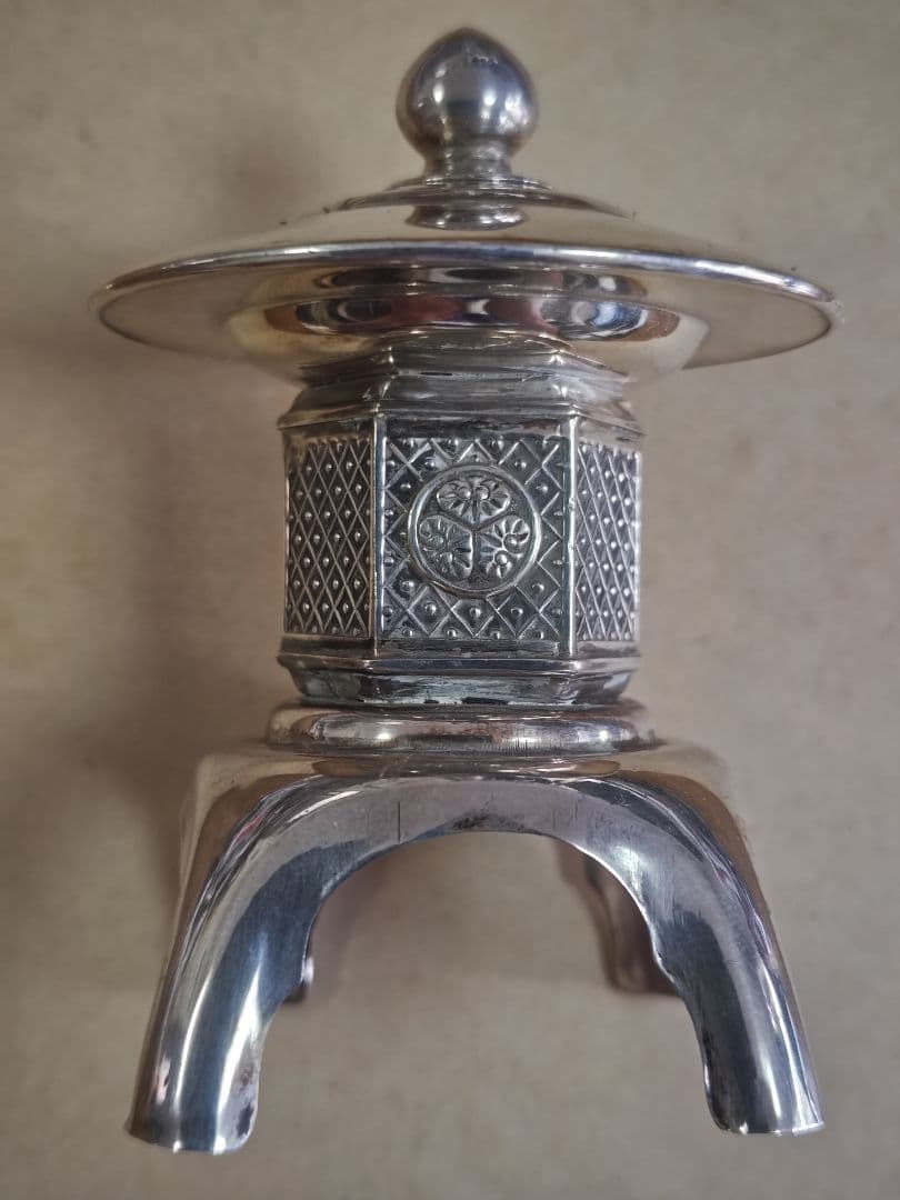 珍品　明治初期 銀製 香炉、アンティーク