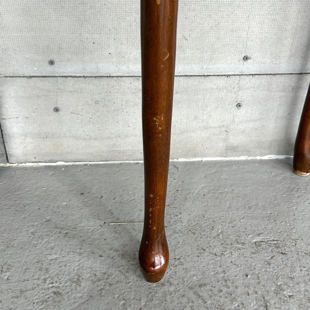 ✦90年代✦ 日本製 コンソールテーブル 猫脚 半円 引き出し付 昭和レトロ