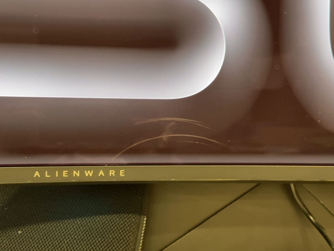 Dell AW3423DW 有機ELモニター 保証期限内　画面キズあり箱なし