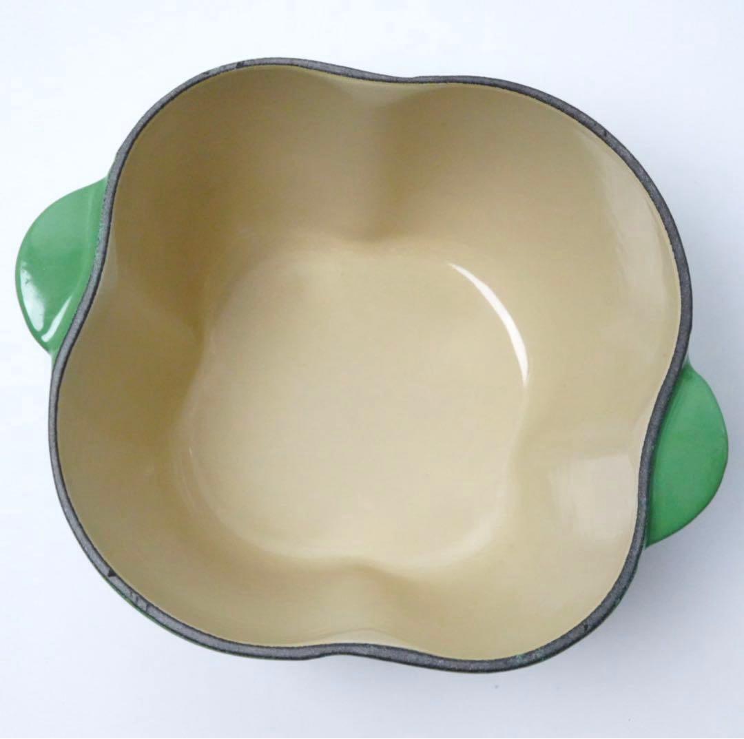 【未使用】LE CREUSET　ピーマン ココット ジェイド グリーン 18cm