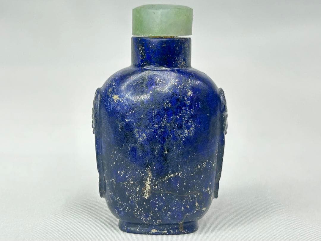 中国美術　清　鼻煙壺　小瓶　青金石　古道具　時代物