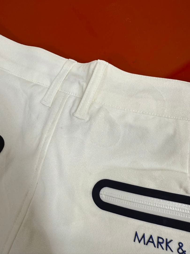 MARK＆LONA マークアンドロナ メンズ ホワイト ハーフパンツ M