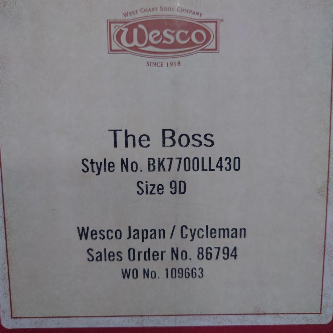 WESCO ウエスコ BOSS ボス 9.5D ナローラスト エンジニアブーツ