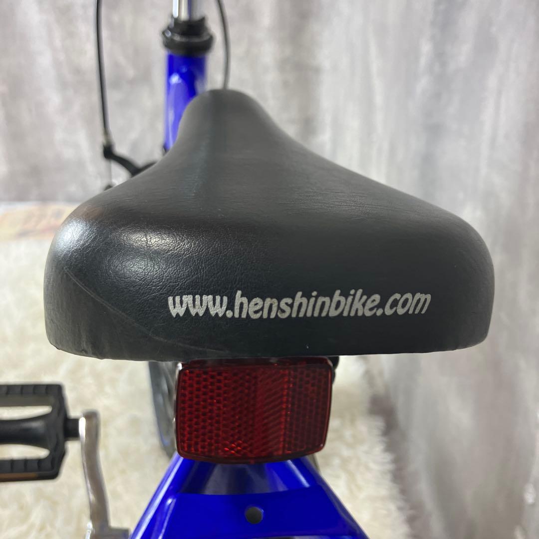 【極美品】へんしんバイク 12インチ 青 スタンド＆工具セット付