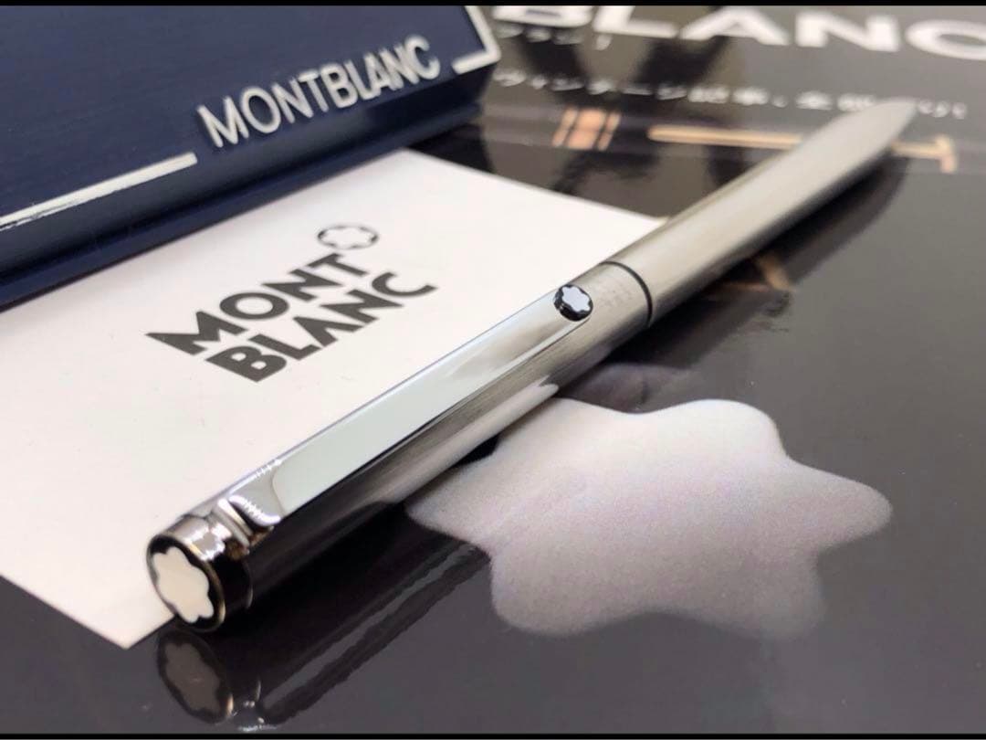 ⭐️カスタム品！バフ研磨仕様No2735⭐️モンブラン社⭐️2色カラーマルチボールペン