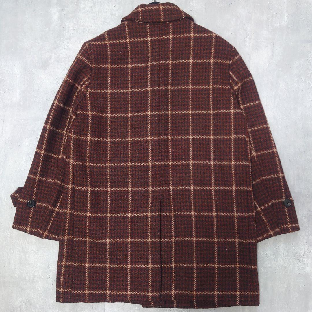 マーガレットハウエル ハリスツイード チェック ウールコート サイズ2