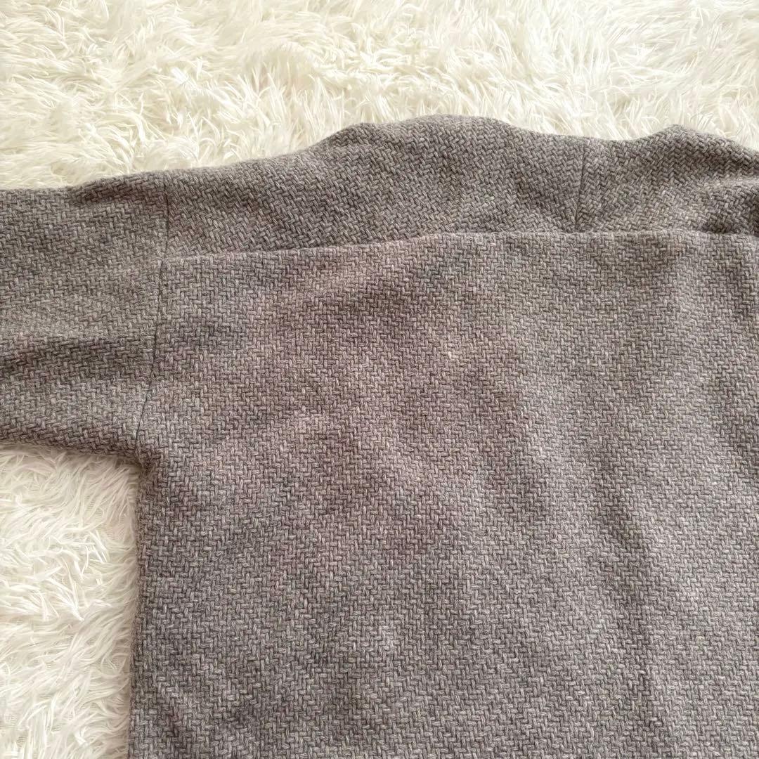 め*り様 極美品◎evam eva ウールツイードローブコート モカ