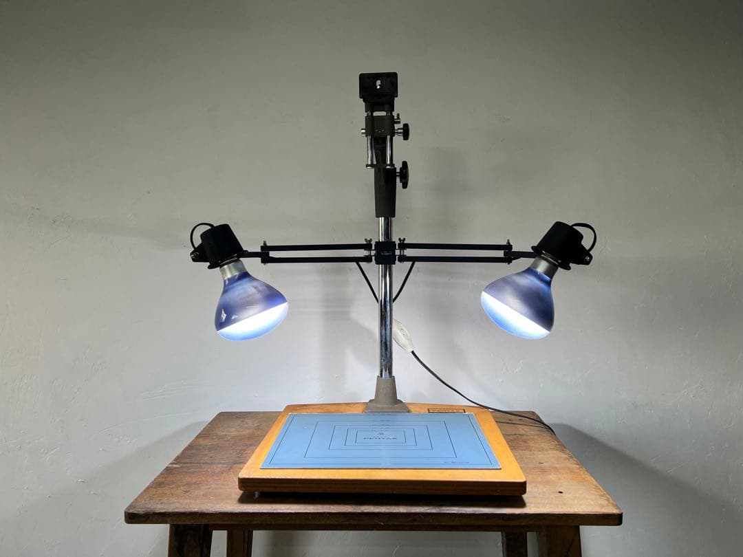 【希少・ヴィンテージ】PENTAX コピースタンド ライト付き 撮影台