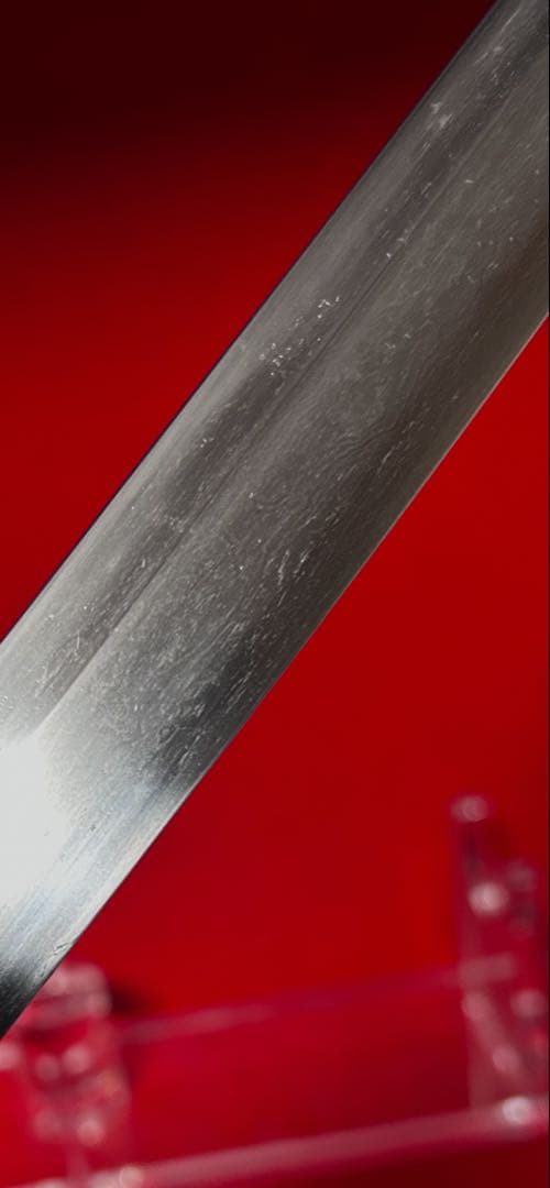 01565 包丁　マグロ包丁　天然砥石研　地肌綺麗　鞘有り　未使用品