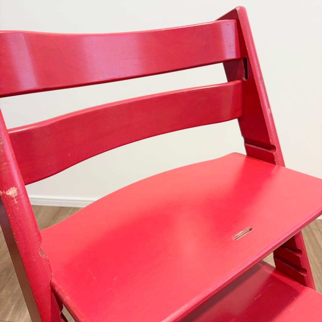 STOKKE！ストッケ トリップトラップ ベビー キッズチェア 椅子 レッド赤